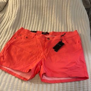 NWT Size 20 Salmon colored Stretch Shorts with pockets